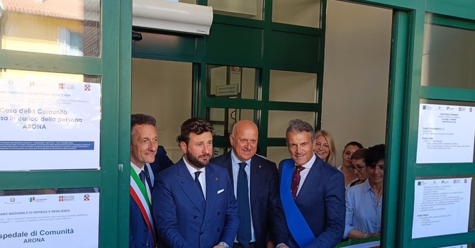 Ad Arona inaugurata la Casa della Comunità e l’Ospedale di Comunità: nuovo modello di sanità territoriale