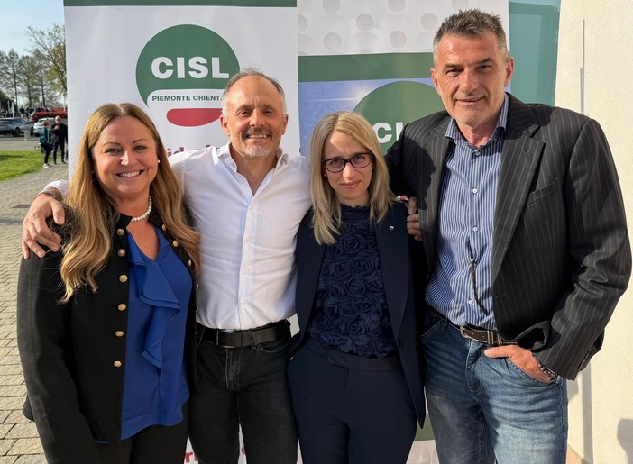 Elena Ugazio riconfermata alla guida della Cisl del Piemonte Orientale