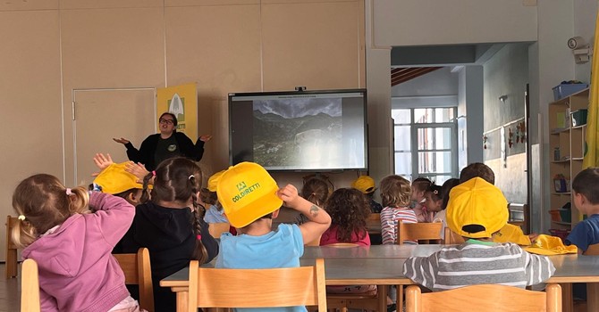 Coldiretti Novara-Vco all’istituto dell’infanzia Rosmini di Borgomanero per l’educazione alimentare