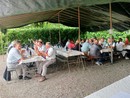 Il gruppo Alpini di Borgomanero ospite al convento del monte Mesma