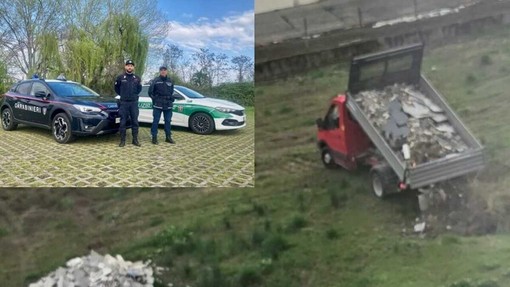 Scarica macerie in un campo a Sant’Agabio: denunciato grazie a un video