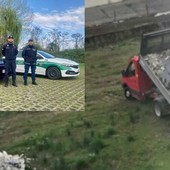 Scarica macerie in un campo a Sant’Agabio: denunciato grazie a un video