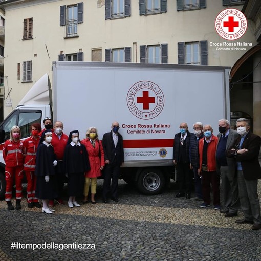 Inaugurato il nuovo camion della Croce Rossa di Novara