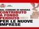 Contributi a fondo perduto: agevolazioni per le nuove imprese a Novara