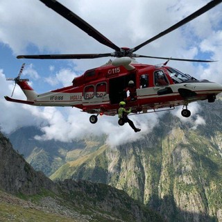 Escursionista in difficoltà a Craveggia, recuperato dai vigili del fuoco