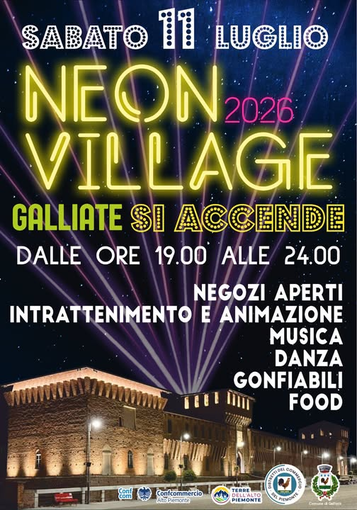 Galliate si accende con "Neon Village 2026"