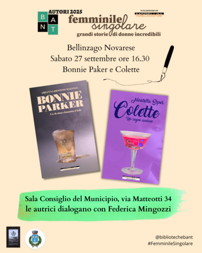 Bellinzago, la Rassegna Bant Autori celebra le grandi storie al femminile