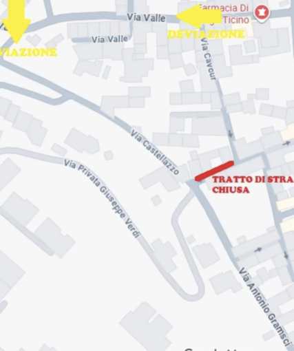 Lavori urgenti in via Castellazzo: modifiche alla viabilità e deviazioni dal 1° settembre al 5 ottobre Lavori urgenti in via Castellazzo: modifiche alla viabilità e deviazioni dal 1° settembre al 5 ottobre