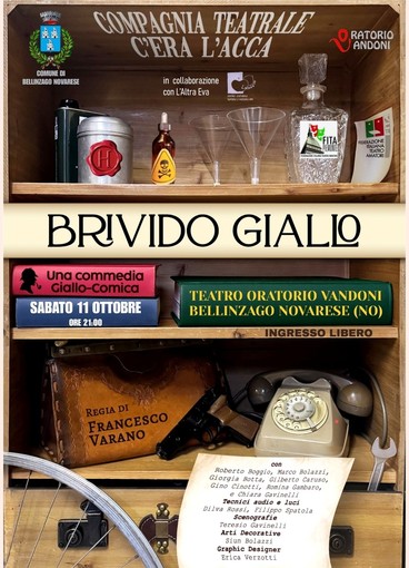“Brivido Giallo”: risate e suspense al Teatro Vandoni di Bellinzago