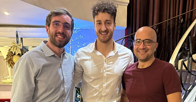 Da sinistra: Aaron Madden, Fabio Testori e Davide Ferraris