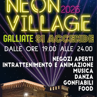 Galliate si accende con "Neon Village 2026"