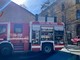 Incendio all’ex caserma Passalacqua a Novara