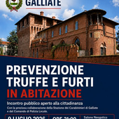 Sicurezza e prevenzione, il 9 luglio a Galliate un incontro pubblico contro truffe e furti in casa