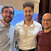 Da sinistra: Aaron Madden, Fabio Testori e Davide Ferraris