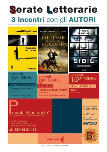Venerdì 15 a Invorio Marco Scardigli presenta il suo romanzo ‘Sibil’ Venerdì 15 a Invorio Marco Scardigli presenta il suo romanzo ‘Sibil’