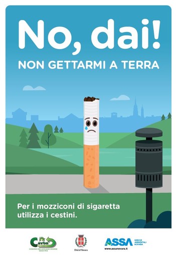 Novara più pulita, una città da rispettare: continua la campagna ambientale contro mozziconi e deiezioni