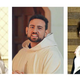 Nella foto da sinistra: Anna Chiara Invernizzi, Fra Marco Costa e Danila Finzi