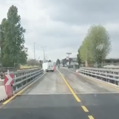Riaperto il Ponte sul Terdoppio in Corso Trieste VIDEO