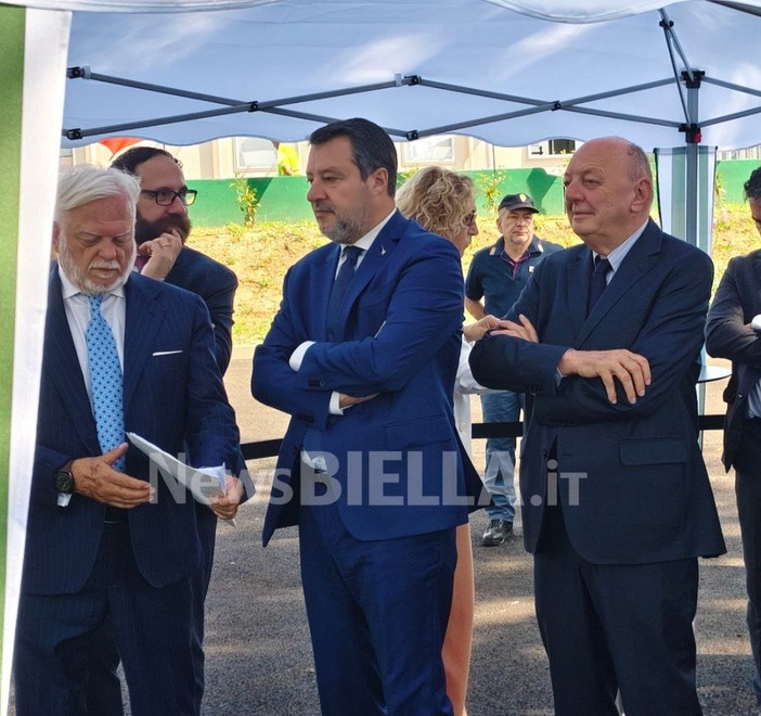 Pedemontana, si parte: al via lavori di costruzione della tratta Masserano-Ghemme: presenti i ministri Salvini e Pichetto FOTO e VIDEO Pedemontana, si parte: al via lavori di costruzione della tratta Masserano-Ghemme: presenti i ministri Salvini e Pichetto FOTO e VIDEO