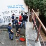 Sgombero all'Albergo Italia di Novara: identificate 14 persone, una espulsa Sgombero all'Albergo Italia di Novara: identificate 14 persone, una espulsa