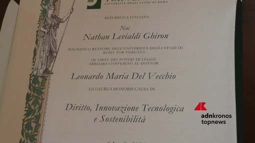 Università: Laurea Honoris causa a Leonardo Maria Del Vecchio Università: Laurea Honoris causa a Leonardo Maria Del Vecchio