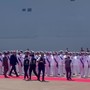 Il ministro Crosetto a Palermo passa in rassegna i militari della Marina Il ministro Crosetto a Palermo passa in rassegna i militari della Marina