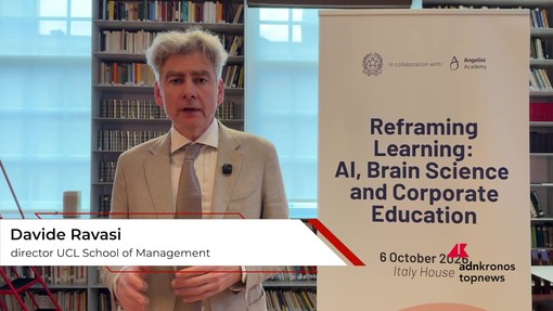 Ravasi (UCL): "La collaborazione con University College London non riguarda solo i contenuti, ma la ricerca sui processi di apprendimento"