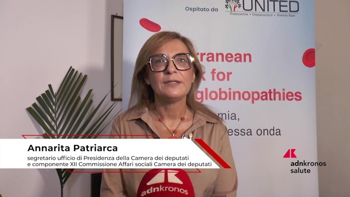 Talassemia, Patriarca (FI): "La speranza oggi ha risultati concreti, garantire cure a tutti" Talassemia, Patriarca (FI): "La speranza oggi ha risultati concreti, garantire cure a tutti"