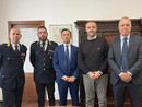 Visita ufficiale del questore di Novara Fabrizio La Vigna alla città di Trecate