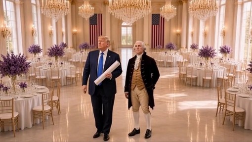 Trump con George Washington nel nuovo video generato con l'Ia: "Grazie per le tue idee" Trump con George Washington nel nuovo video generato con l'Ia: "Grazie per le tue idee"