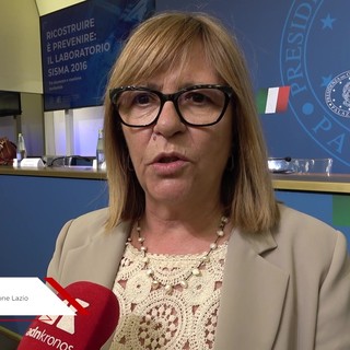 Rapporto Sisma 2016, Rinaldi: "Avviata ricostruzione privata e restituite case nel Lazio"