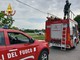 Auto ribaltata sulla provinciale tra Oleggio e Marano Ticino: il conducente elitrasportato in ospedale