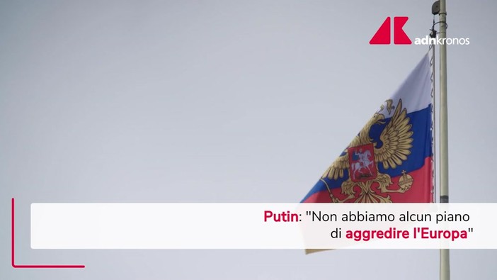 Russia, Putin: "Nessuna intenzione di attaccare l'Europa"