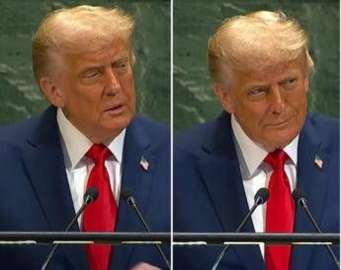 Trump all'Onu, subito un intoppo: &quot;Il gobbo non funziona&quot;