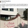 Donzelli pubblica foto scritta su muro: &quot;'Spara a Giorgia' a firma Br, non ci fermeremo&quot;
