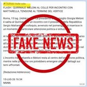 Falso lancio Adnkronos in chat giornalisti annuncia Meloni al Quirinale, Desario: "Fatto grave, denunciamo" Falso lancio Adnkronos in chat giornalisti annuncia Meloni al Quirinale, Desario: "Fatto grave, denunciamo"