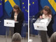 Ministra della Salute svedese Elisabet Lann sviene in conferenza stampa - Il video