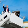 Trump accolto a Ben Gurion da Herzog e Netanyahu