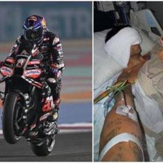 Martin, dopo l'incidente in Qatar il ricovero: &quot;Poteva andare molto peggio&quot;