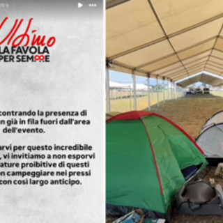 Ultimo, fan già in fila (in tenda) per il concerto del 4 luglio a Tor Vergata
