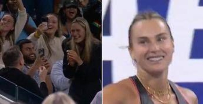 &quot;Mi vuoi sposare?&quot;, proposta di matrimonio agli US Open