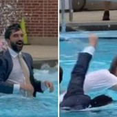 New York apre le piscine, il sindaco Mamdani si tuffa in giacca e cravatta
