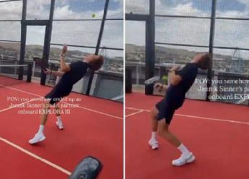 Sinner, il padel fa male: Jannik 'preso a pallate'
