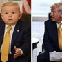 Trump-von der Leyen versione baby, l'AI ricrea l'incontro