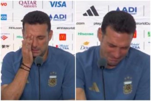 Argentina, Scaloni scoppia a piangere e abbandona conferenza Argentina, Scaloni scoppia a piangere e abbandona conferenza