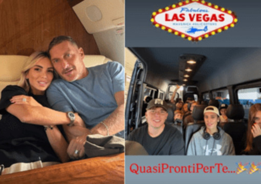 Totti compie 50 anni e vola a... Las Vegas, il compleanno con la famiglia 'allargata' Totti compie 50 anni e vola a... Las Vegas, il compleanno con la famiglia 'allargata'