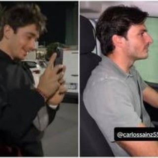 Leclerc, atterraggio d'emergenza dopo Baku. E lui affitta un van... con Sainz