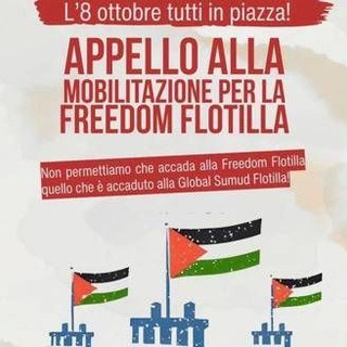 &quot;L'8 ottobre tutti in piazza&quot;, Freedom Flotilla invita a nuova mobilitazione