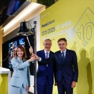 Poste celebra a Piazza Affari il decimo anno della quotazione in Borsa Poste celebra a Piazza Affari il decimo anno della quotazione in Borsa