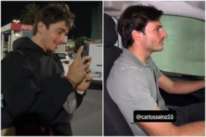 Leclerc, atterraggio d'emergenza dopo Baku. E lui affitta un van... con Sainz